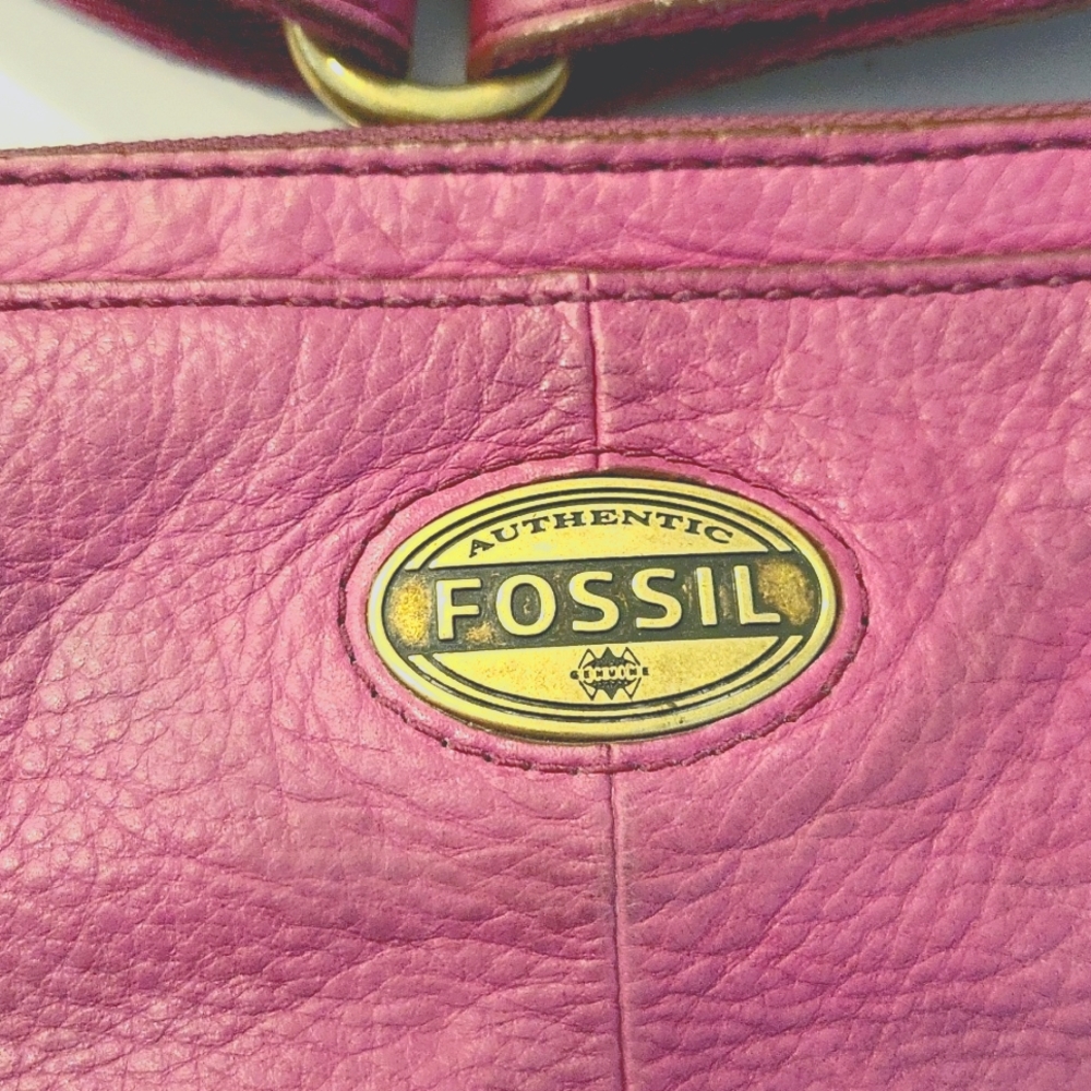 FOSSIL LEATHER CROSSBODY BAG - Picture 2 of 11